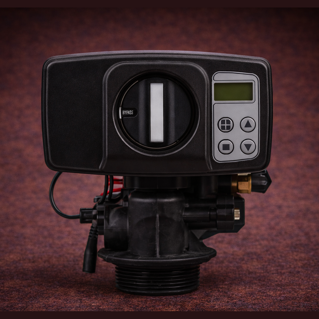 ECO Metered Water Softener Control Valve, 2.5" NPSM, Downflow Regeneration, Digital LCD