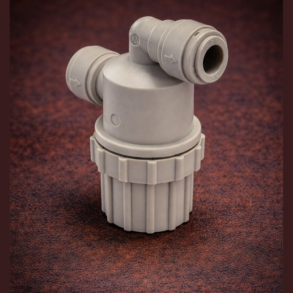 [FIT-PTC-STR-025-025-100] 1/4" Tube × 1/4" Tube Push-to-Connect 100 Mesh Inline Strainer