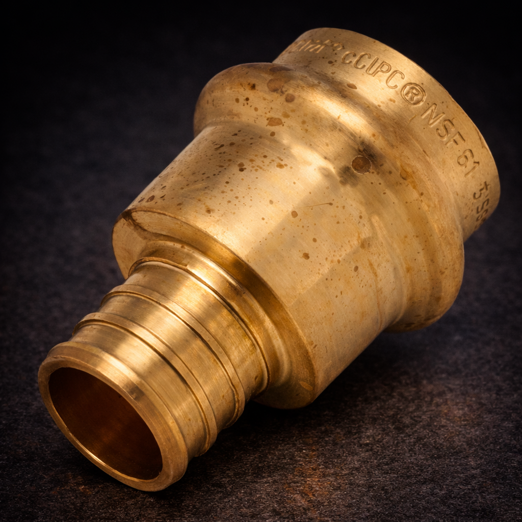 [FIT-PRS-PXA-075] 3/4" Copper Press x PEX Crimp Adapter