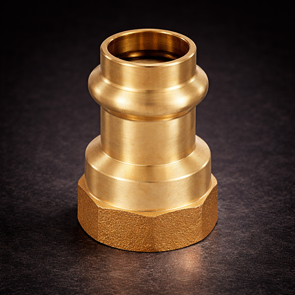 [FIT-PRS-FNA-075] 3/4" Copper Press x Female NPT Adapter (Brass)