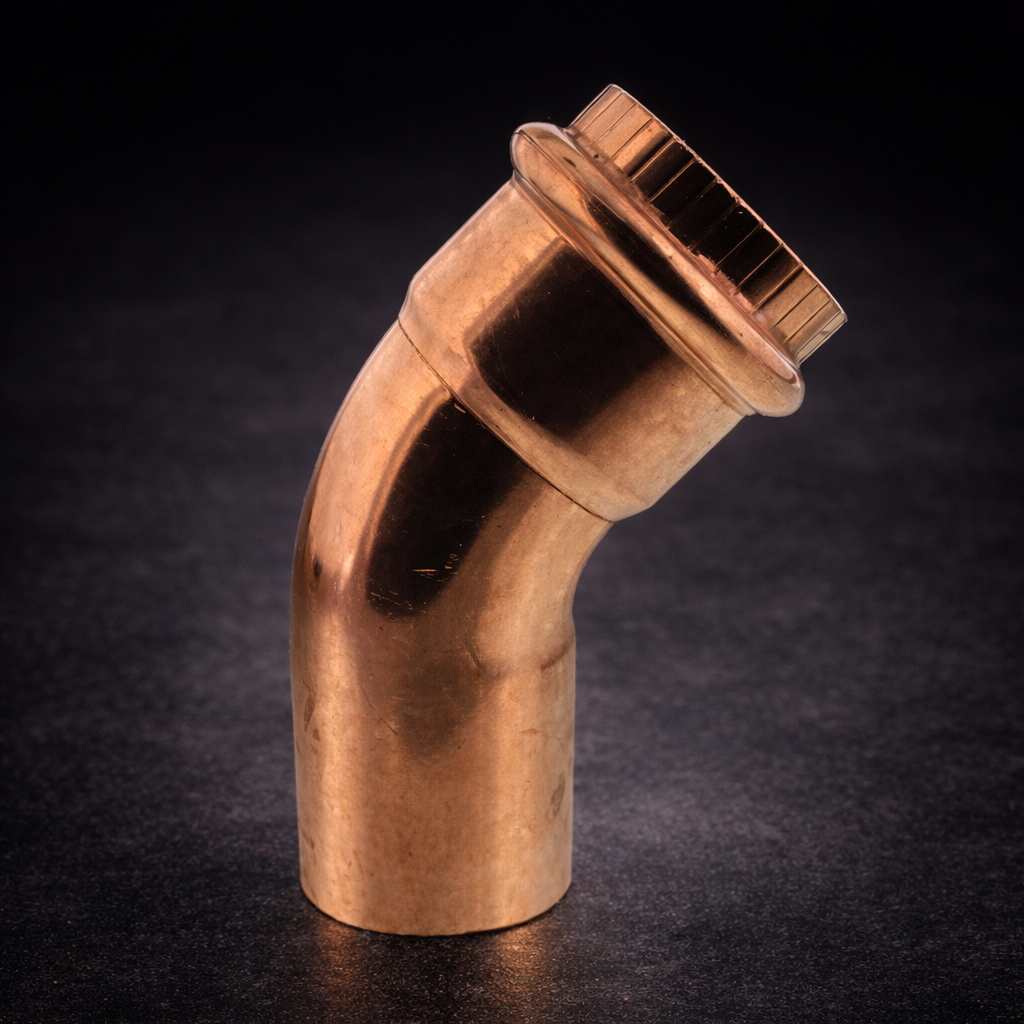 [FIT-PRS-S45-100] 1" Copper Press Street 45° Elbow